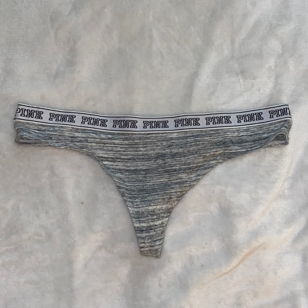 PINK Grey Thong